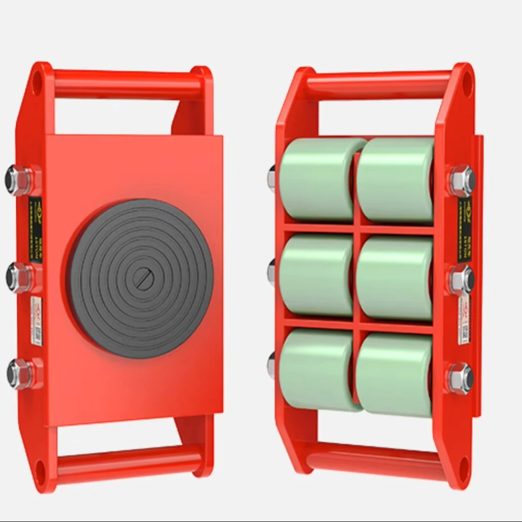 Industrial Grade Machine Skates Heavy Load Mover with Smooth Rolling Steel Rollers Energy  Mining, Farms, Food Beverage