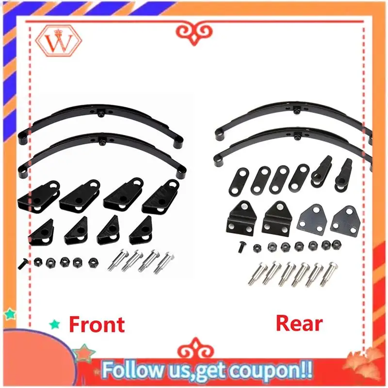 

Прочный 2X передние и задние твердые листовые рессоры, подвеска, стальной стержень для 1/14 Tamiya RC, детали для обновления грузовика с прицепом