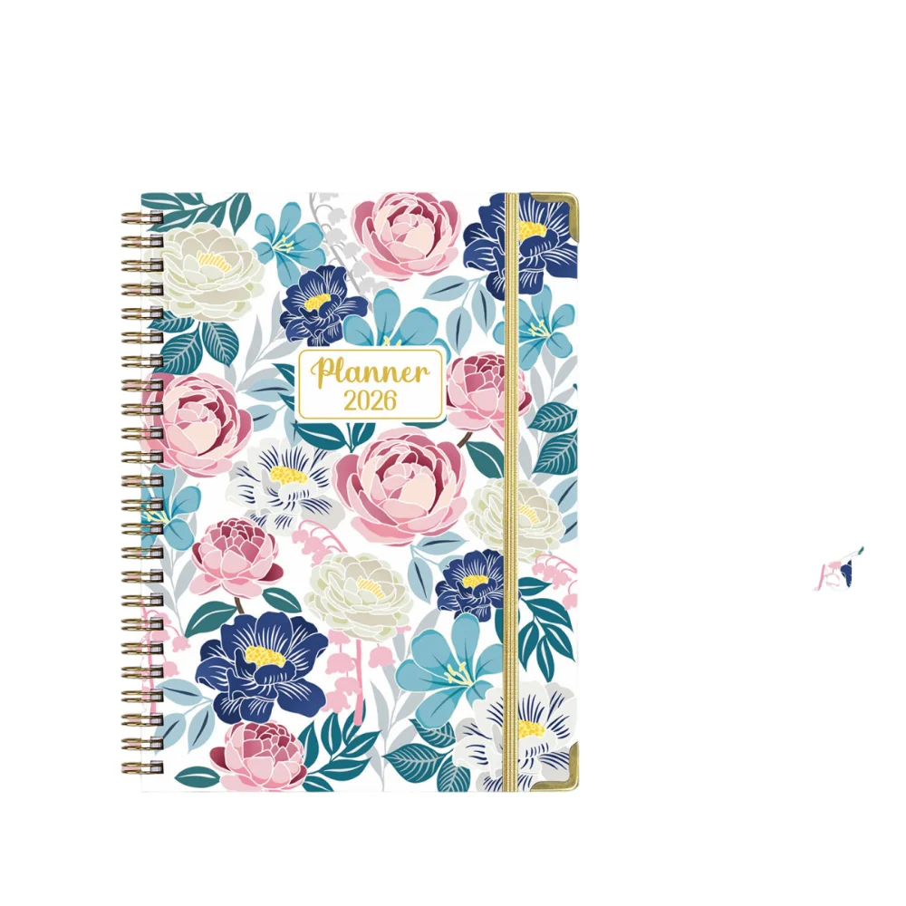 

2026 Edition 2026 Notebook 365-Day A5 Size Coil Notebook Monthly Tabs Daily Planner Office Use