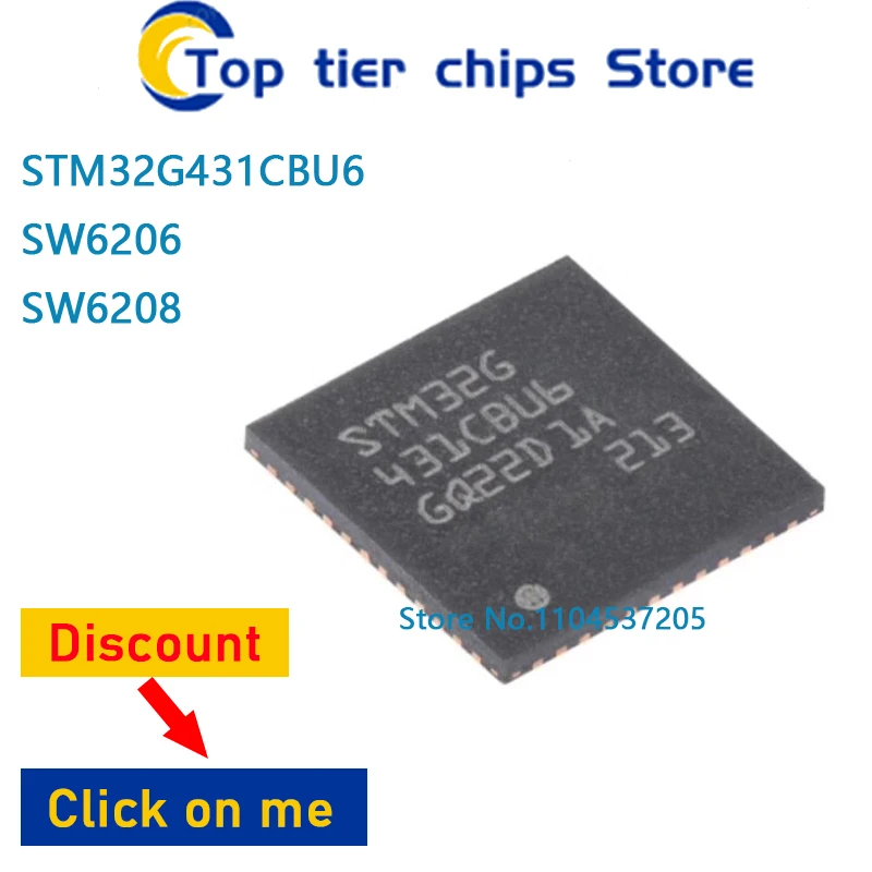 

10PCS~5PCS/LOT STM32G431CBU6 STM32G431SW6206 SW6208 QFN 100% NEW