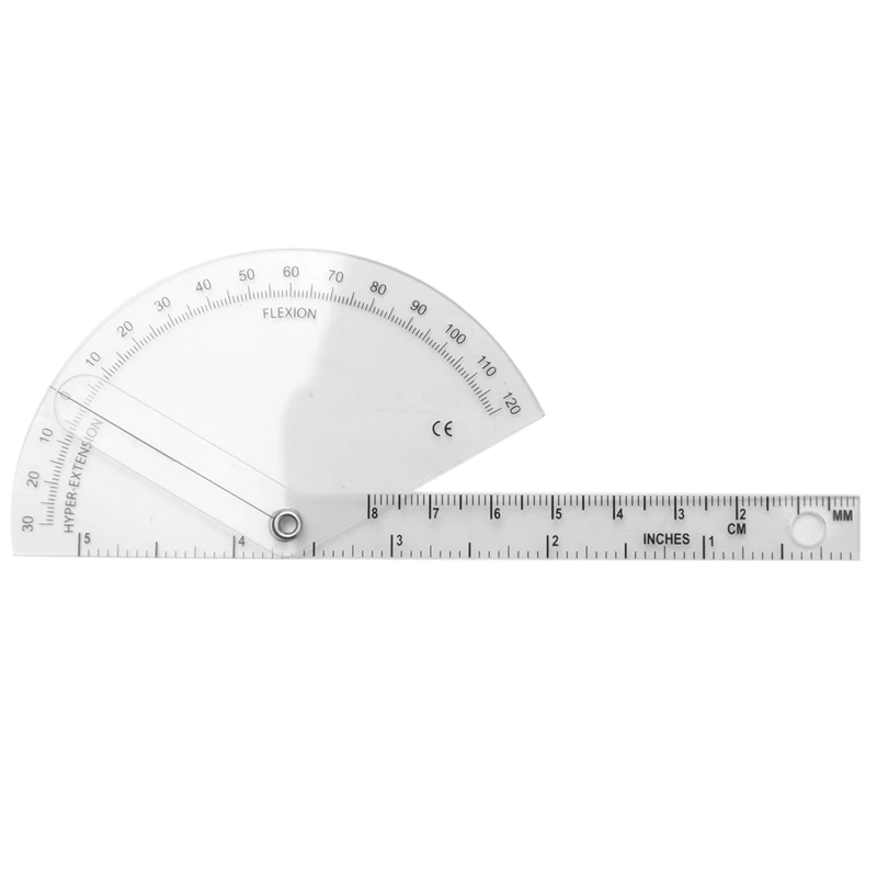 6Pcs Spinal Ruler Spinal Finger Goniometer Protractors Multi-Ruler Angle 180/360 Degree Measuring Tool