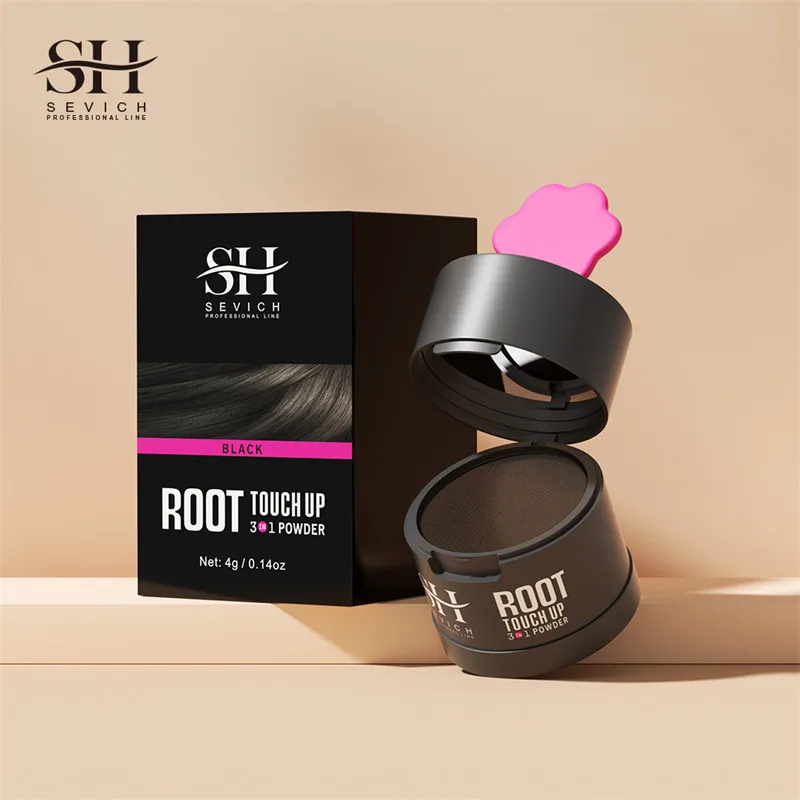 Sevich Hairline Powder 4 g natürliches Hairline Shadow Powder Fill In dünner werdendes Haar, wasserfester Haarausfall-Wurzel-Abdeckungs-Up-Haar-Concealer