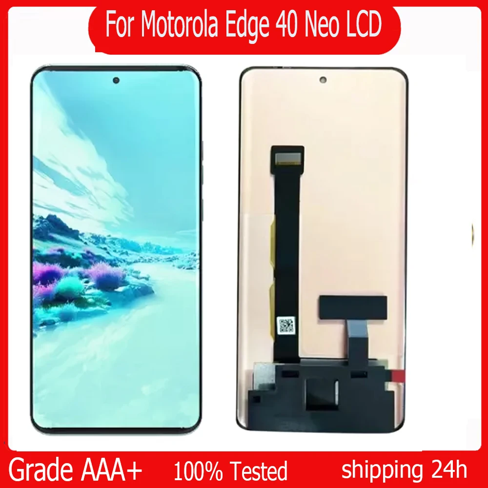 6.55\'\' AMOLED For Motorola Edge 40 Neo LCD XT2307-1 Display Touch Screen Digitizer Assembly For Moto Edge40 Neo LCD Replacement