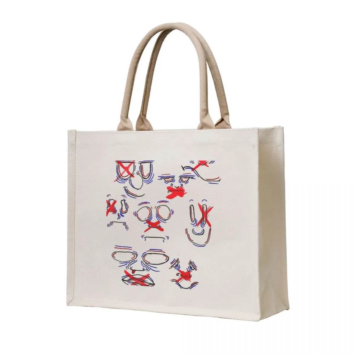 

No Senses No Problems Tote Bag Reusable bags canvas shopping bag Portable shopping bag hand