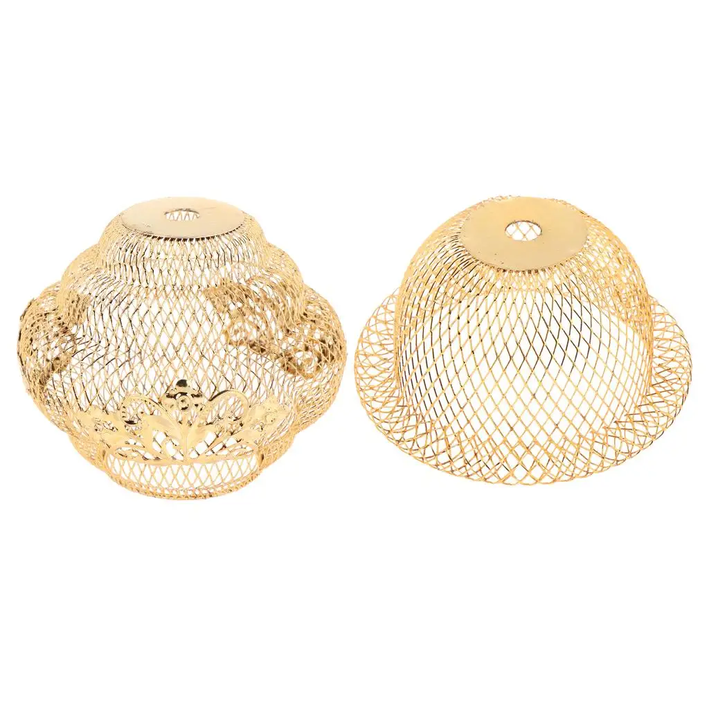Chandelier Shade Iron Small Lamp Cage Universal Pendant Lamp Cover Ceiling Light Shade for Bathroom Corridor
