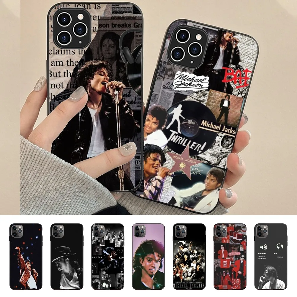 Superstar M_Michael J-Jackson Phone Case For Iphone 15 11 13 14 Pro Max 7 8 Plus X Xr Xs Max Se2020 12mini Cover Case