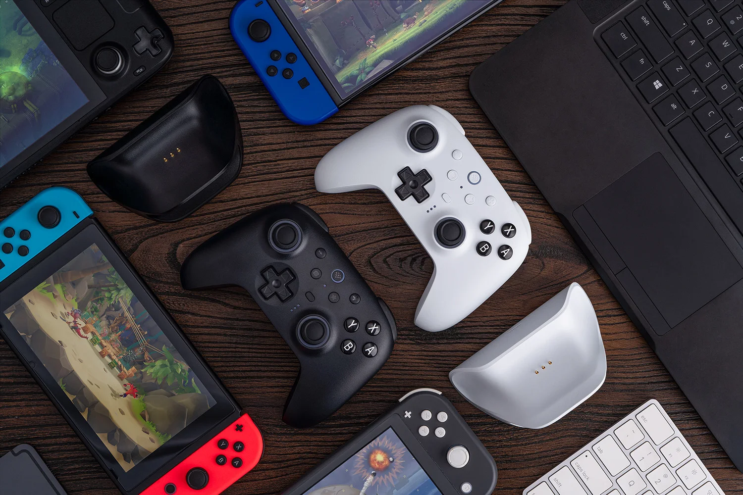 Игровой контроллер Bluetooth 8BitDo Ultimate 2, 8 скоростей, с зарядной док-станцией для Nintendo Switch/переключателя, 2 ПК, Windows 10, 11