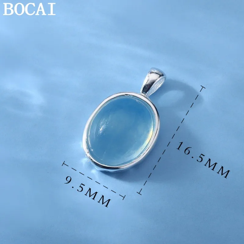 

Модный и простой кулон из стерлингового серебра S925 с камнем «кошачий глаз» в форме капли воды