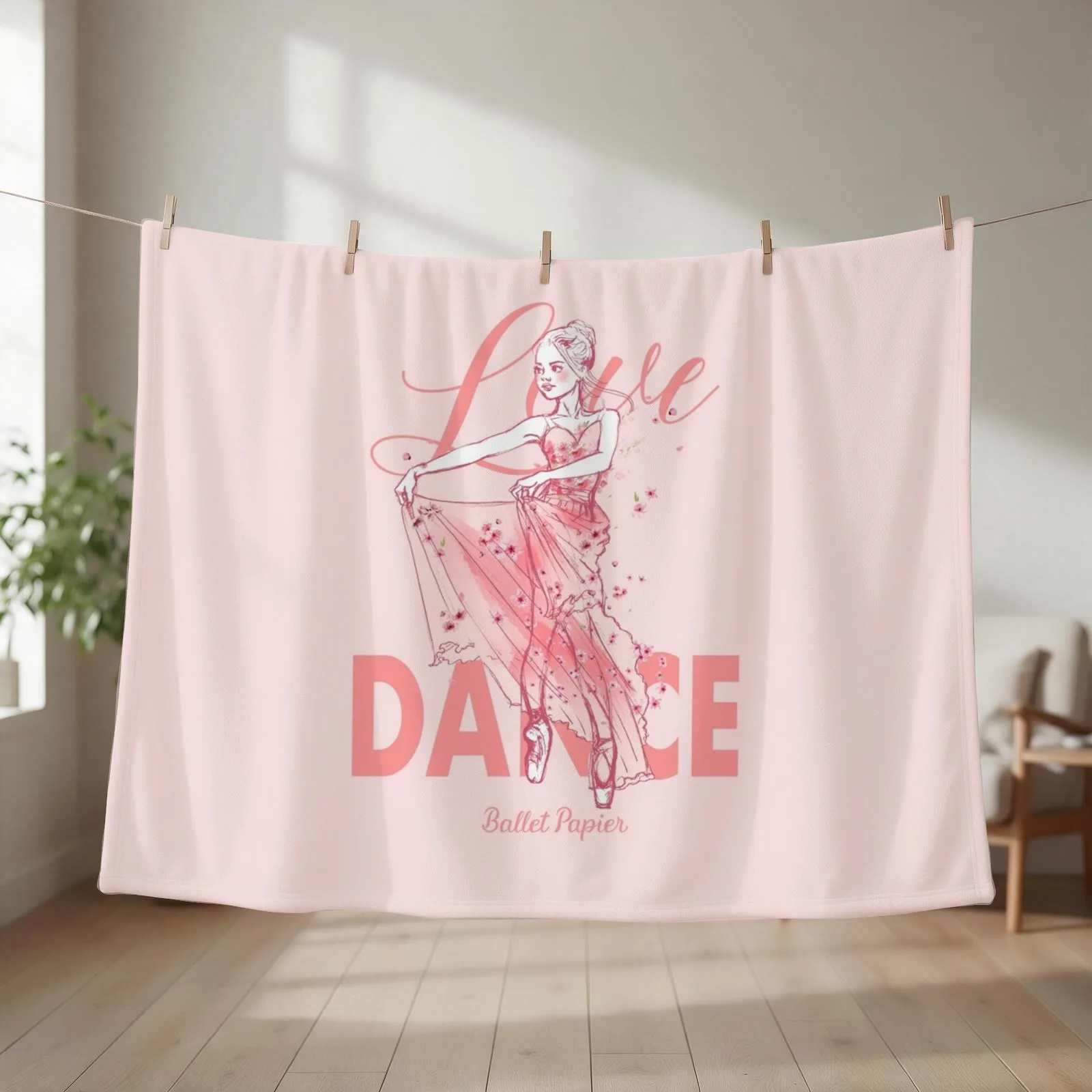 Love Dance Poise Throw Blanket couch cozy soft plush fuzzy picnic outdoor blanket