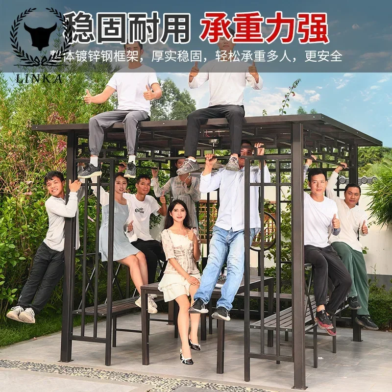 

Outdoor arbor, hut, tent, villa, courtyard, new Chinese courtyard, sunshade, leisure pavilion