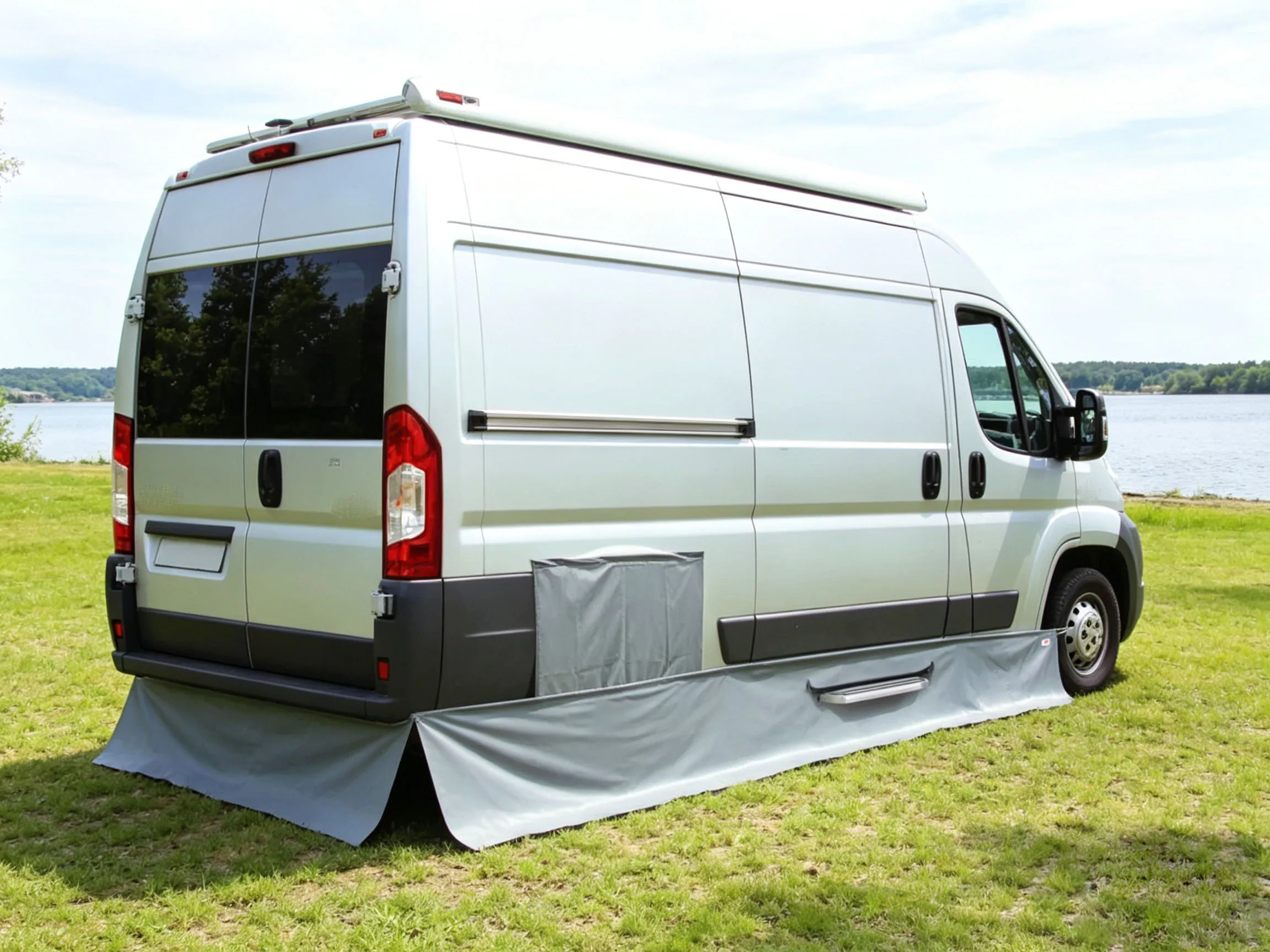 Waterproof Awning Draught Skirt and Wheel Arch Cover for Fiat Ducato Peugeot Boxer Citroen Relay RV