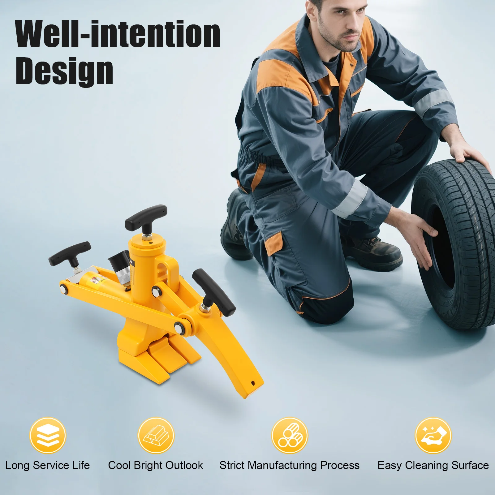 High-Performance Bead Breaker With 2.34In Effective Shovel Tire Length, Easy To Clean & Long Service Life, For Gardening