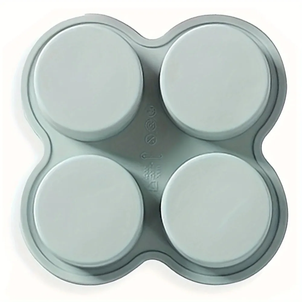 

New 4 Cavity Air Fryer Egg Mold DIY Non-Stick Silicone Mold Baking Round Shape Eggs Mold Egg Pan