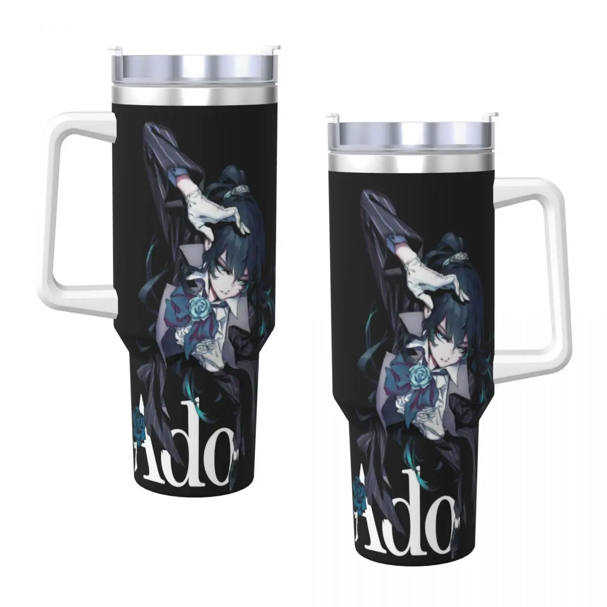

Ado WORLD TOUR 2025 Hibana Stainless Steel Tumbler Driving Car Mugs 40oz Coffee Mug Insulated Cold and Hot Milk Tea Water Bottle