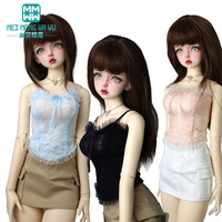 Toys Doll Clothes Fashionable lace camisoles pink, white, black Fits 60cm 1/3 BJD Doll Accessories