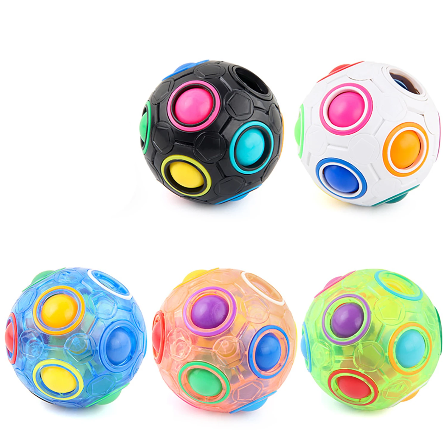 

Креативная игрушка-головоломка Rainbow Ball для снятия стресса, инструмент для снятия пальцев, волшебные шарики для развлечения