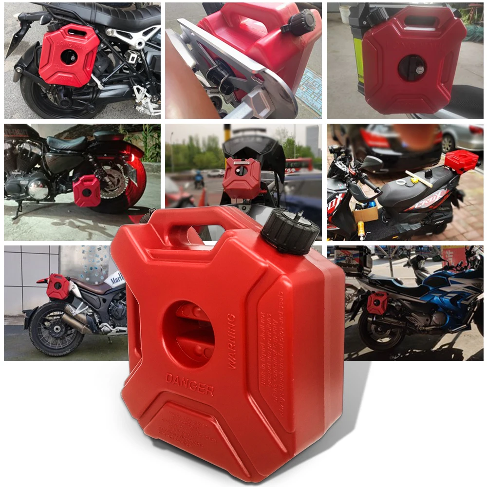 New Red Black 5L Fuel Tank Petrol Cans Barrels Can Gas Spare Container Anti-static Jerry Can Polaris Fuel Tank Pack Jerrycan