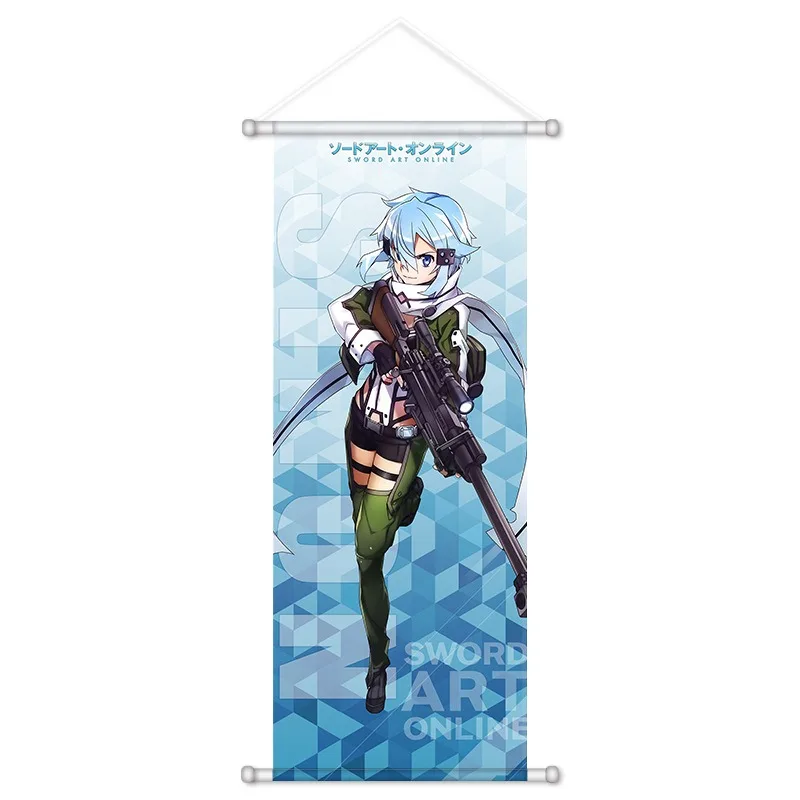 Sword Art Online Anime Peripheral Asuna Kirito Shino Alice Kawaii Posters Canvas Wall Art Pictures Decor Birthday Gift view 6