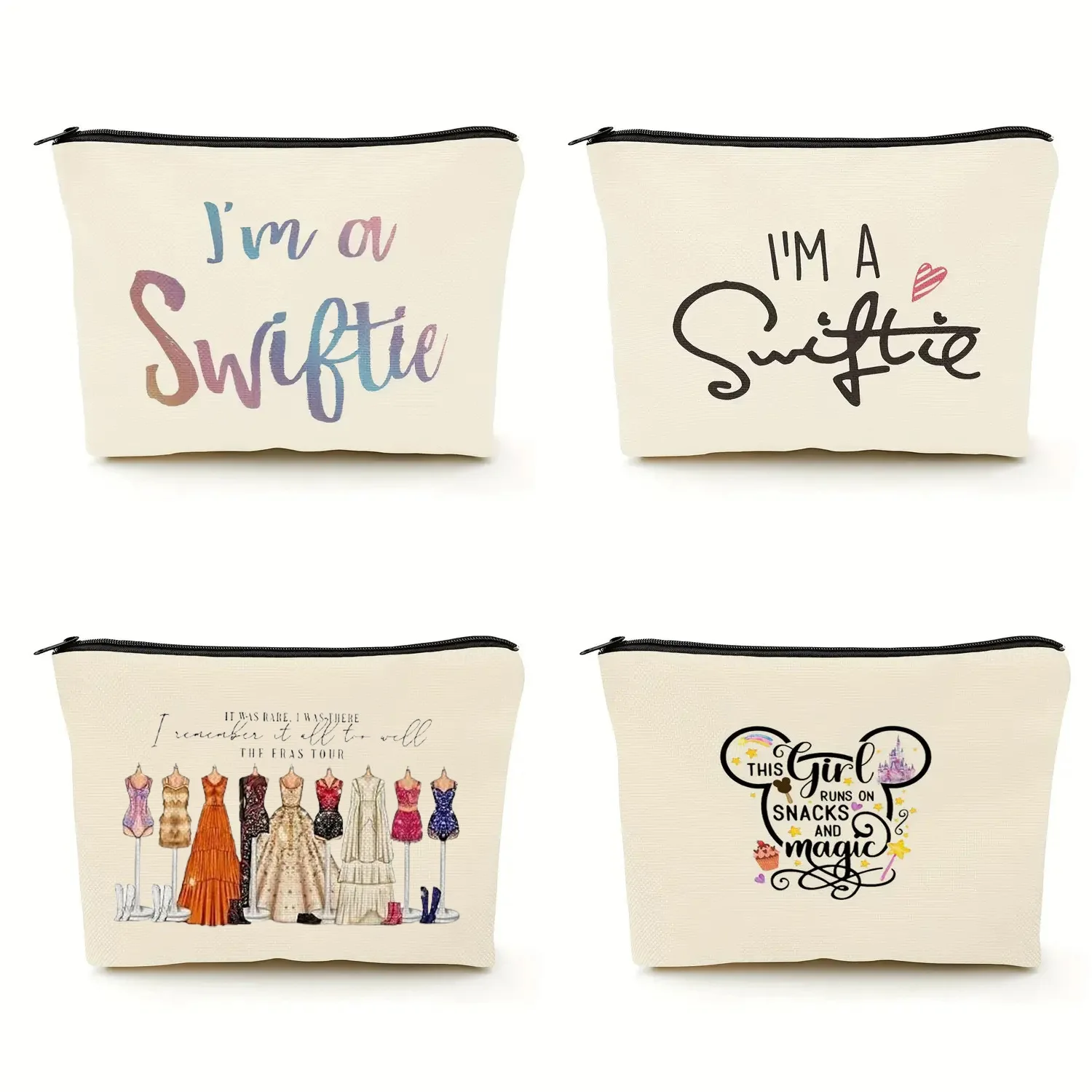 Disney-Bolsa cosmética fofa para mulheres, decoração Mickey Mouse, presente para amantes de animais, maquiagem, bolsa de viagem, bolsa para cuidados com a pele, presente