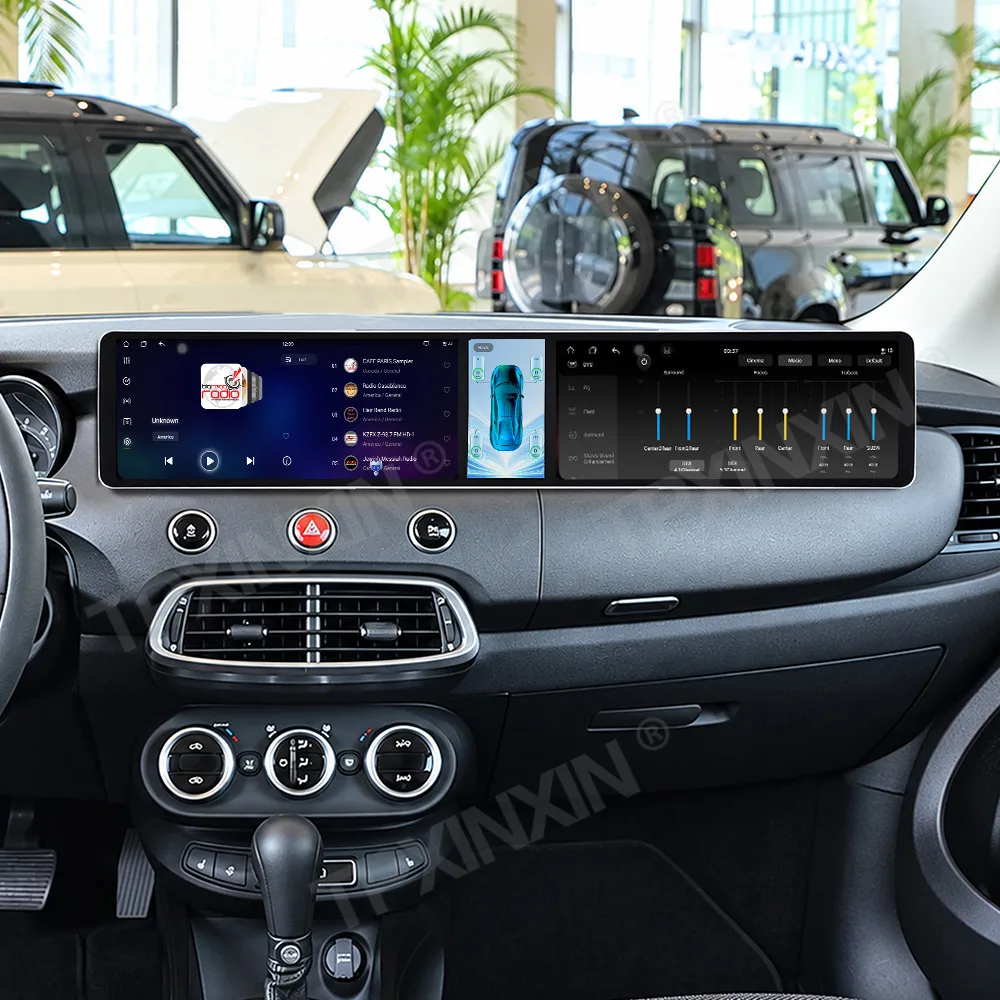 Car Accessories Radio For Fiat 500X 2014-2019 Android Auto GPS Navigation Multimedia Stereo Receiver Head Unit Offline Maps