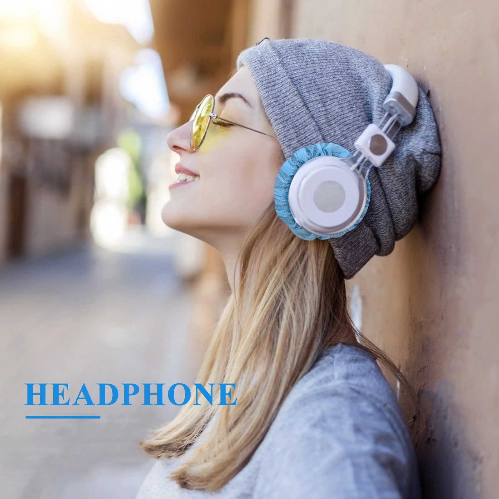 

300 Pcs Disposable Headset Covers Dustproof Earmuffs Hygiene Ear Cup Protectors Non Woven Waterproof Gaming Black White R