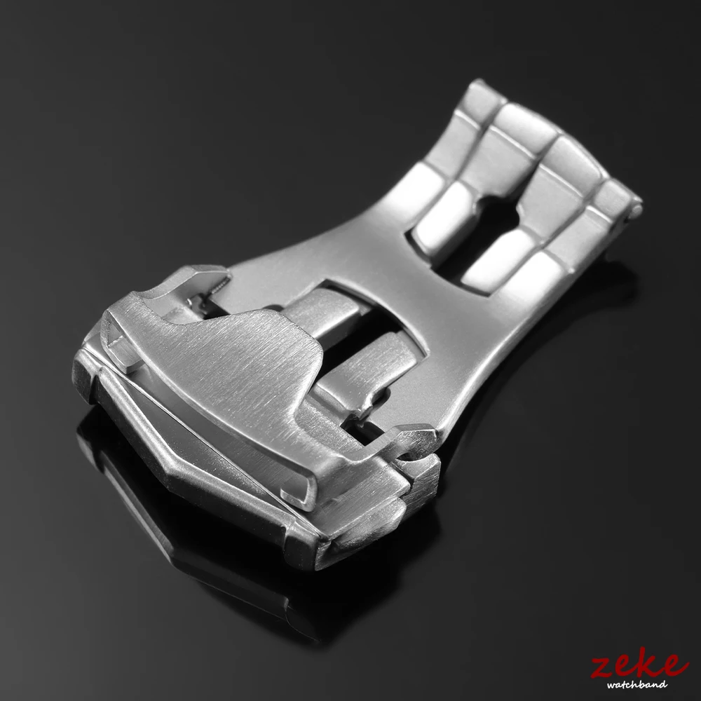 18mm 20mm Stainless Steel Folding Watch Buckle for Omega Polished / Matte Deployment Clasps for Omega Seamaster Watchband Button image 2