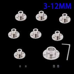 1PCS3mm 3.17mm 4mm 5mm 6mm 6.35mm 7mm 8mm 10mm 11mm 12mm Rigid Flange Coupling Motor Guide Shaft Coupler Motor Support Connector
