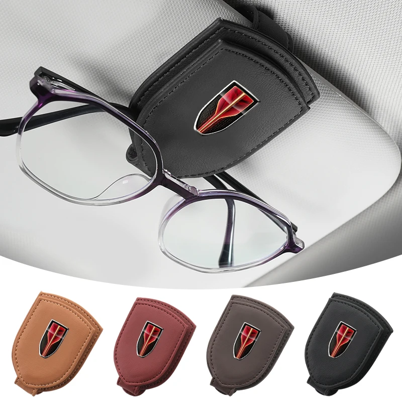 

Car Sun Visor Glasses Box Sunglasses Clip Card Ticket Holder For Hongqi HS5 H5 H9 E-QH5 HS7 E-HS9 H7 E-HS3