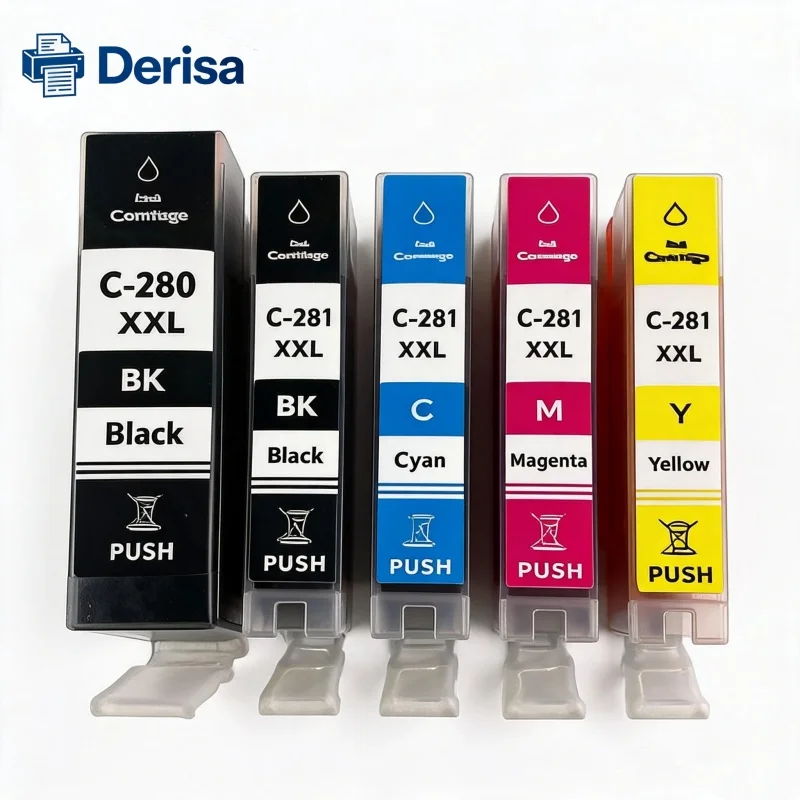 

CLI281 Ink Cartridge for Canon PIXMA TS6120 TS6220 TS8120 TS702 TR7520 TR8520 Compatible with TS8220 TS9120 TS9520 PGI280