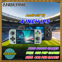 ANBERNIC RG405M Handheld Game Console 4 Inch IPS Touch Screen T618 HD Alloy Android 12 Portable Retro Player 512 480 PS2 Games