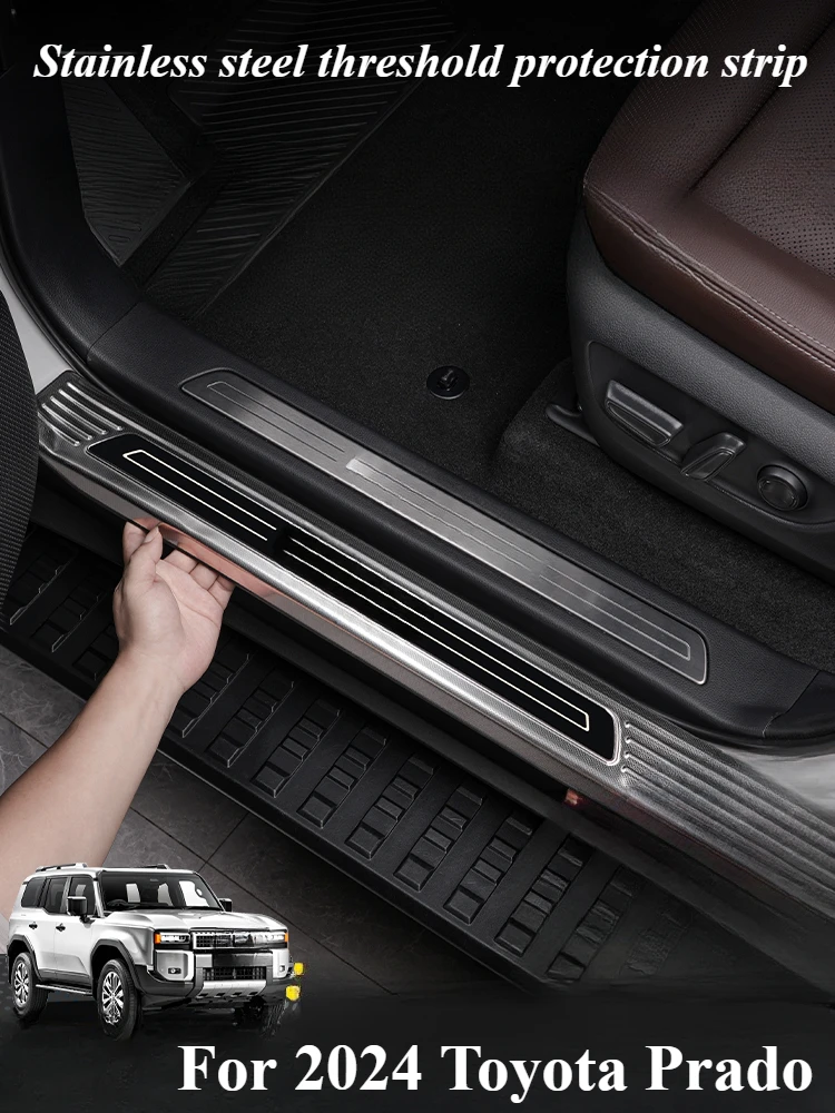 

Для автомобиля Toyota Prado 20224, специальная защитная полоса для порога, приветственная педаль, модификация, аксессуары, товары для украшения автомобиля