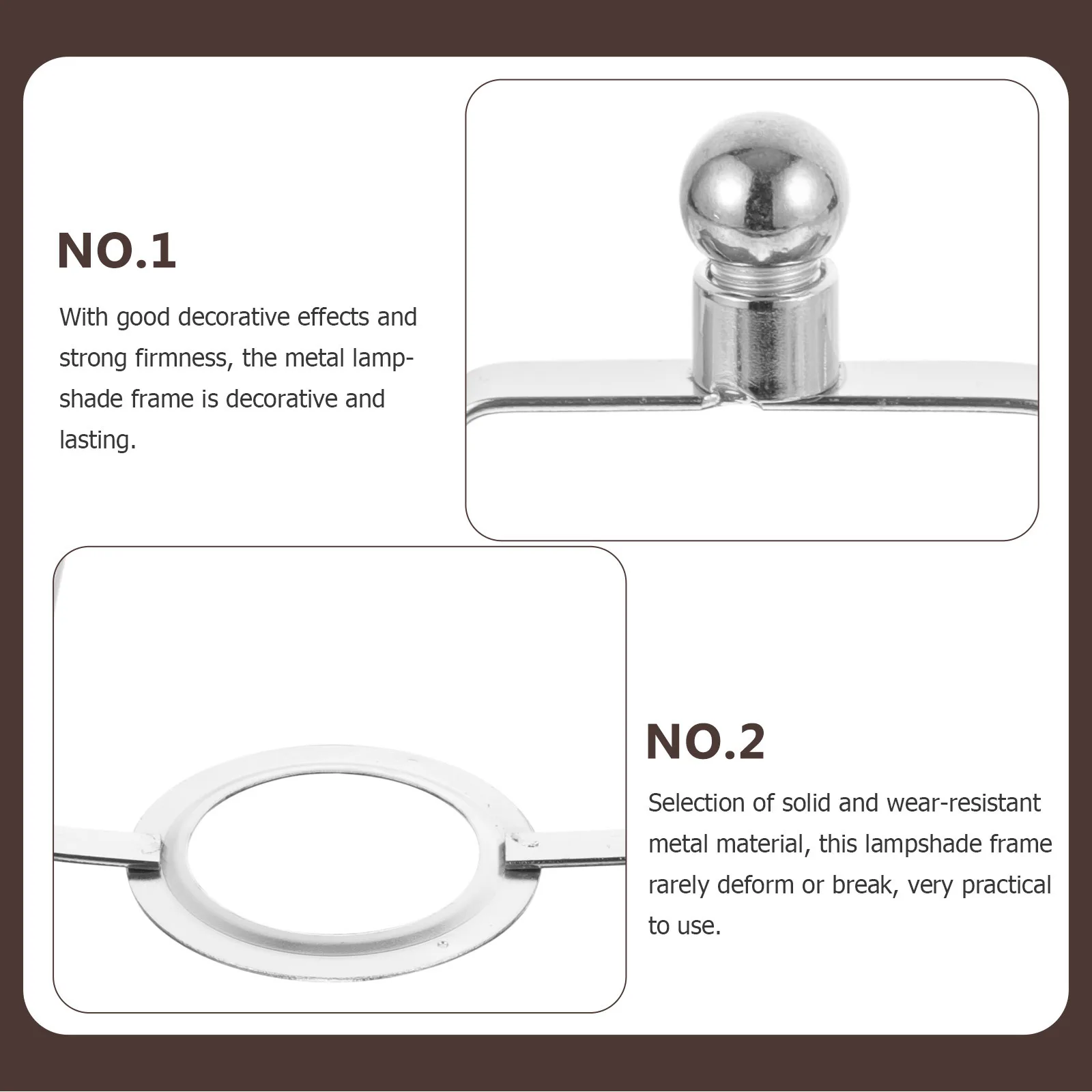 

1 set 1 Set Metal Lampshade Frame Vintage Style Heavy Duty Bracket For Table Floor Lamp Diy Lighting Accessories Repair Kit