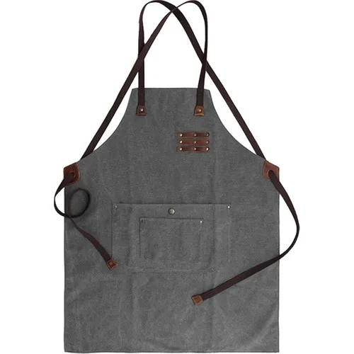 Medusa Forma Pendant Master Chef-Barista-Cook-Barber-Tattoo-Waiter Apron Gray