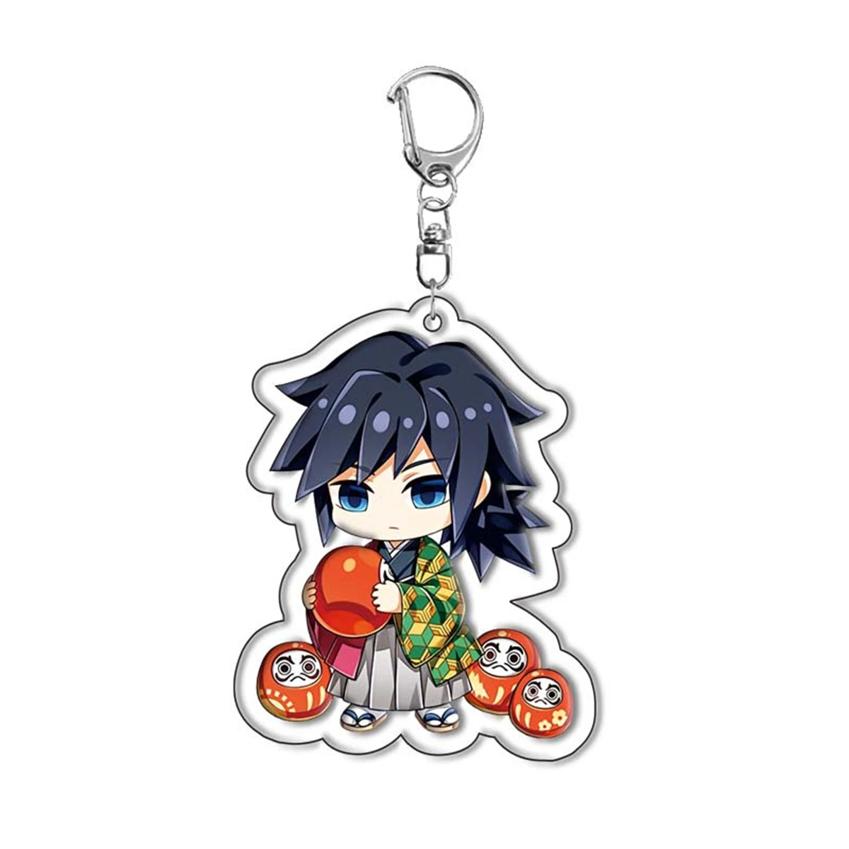 Anime Acrylic Keychain-Demon Slayer y2k Cartoon Character Pendant Suitable for Bags and Keys,cosplay gifts Perfect Gift for Fans