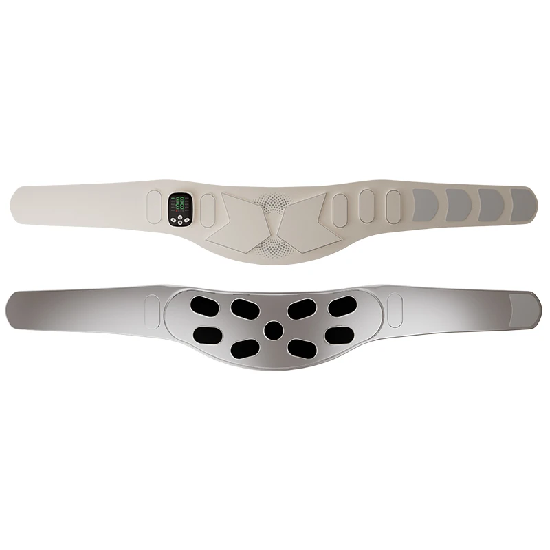 Portable Abdominal Massage Belt, Vibration EMS, Timing Control, Waist Slimming, Warm Compress, Fitness Relaxation, 6 Modes