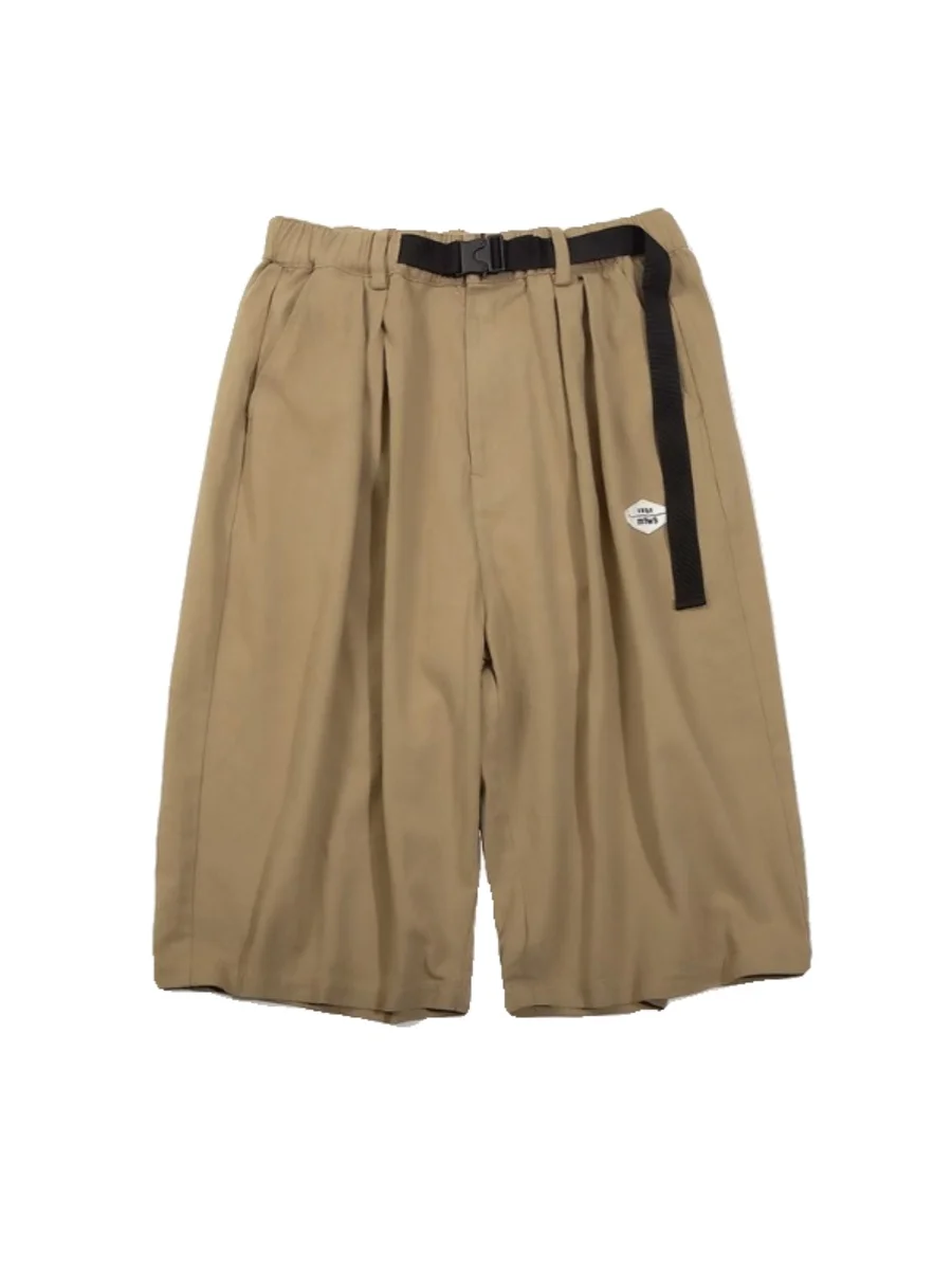 

Loose Over-Knee Japanese Sle Seven-Five Pants Men's Summer Casual Wide Leg Mid-Trouser Youthful Vitali Workwear Trousers