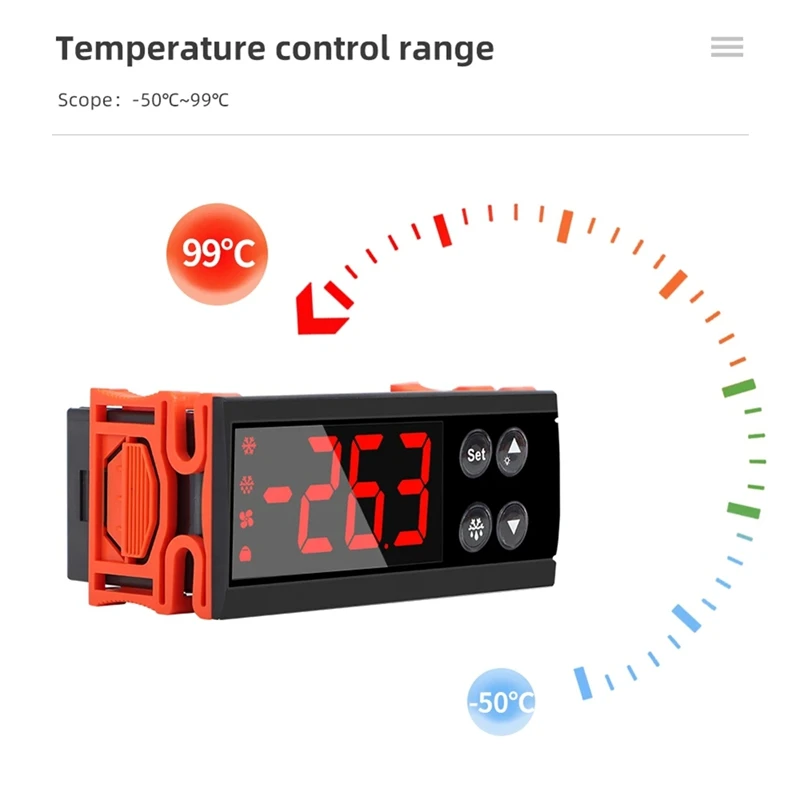 Cyfrowy termostat Regulator kontroler temperatury i wilgotności higrostat do kontroli grzania/chłodzenia ECS-961NEO