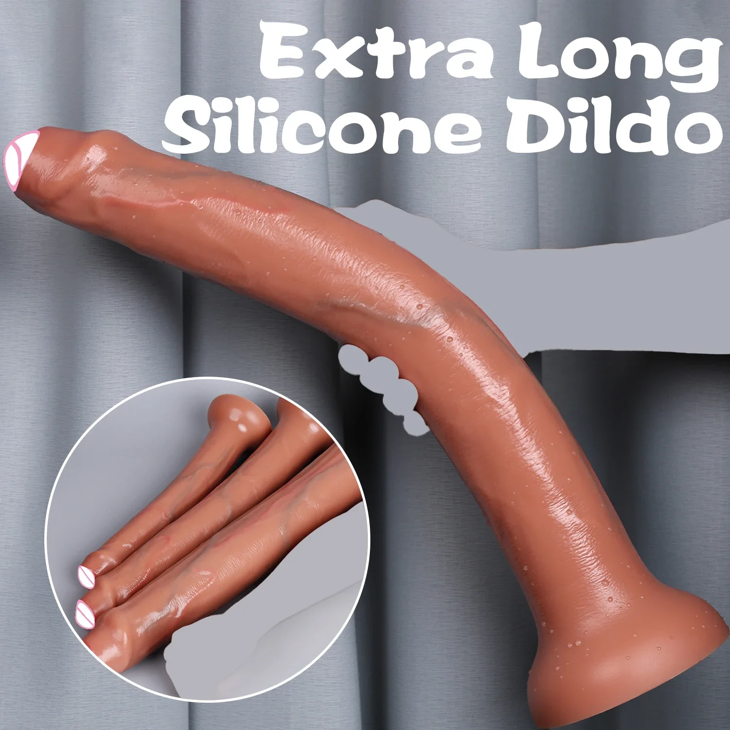 Long Dildo Anal Giant Penis Sex Toys for Women Men Thick Huge Dick G Spot Dildos Realistic Dildo with Suction Cup Butt Plug 18