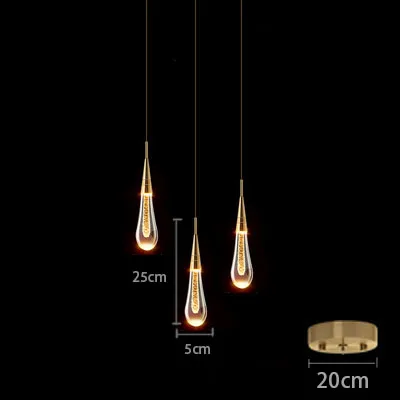 Nordic Kristallen Plafond Hanglamp Slaapkamer Bar Restaurant Cafe Hanglamp Keuken Woonkamer Home Decoratie Bedlampje