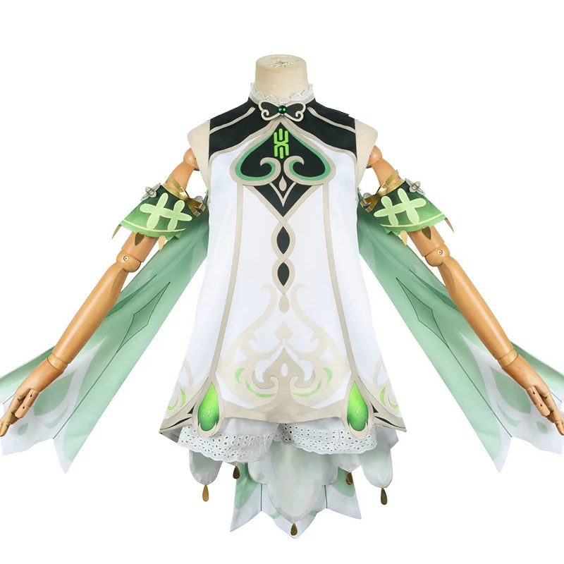 Genshin Impact Nahida Mindere Lord Kusanali Cosplay Kostuum Spel Genshin Pruik Jurk Halloween Feestkostuums Outfit Vrouwen