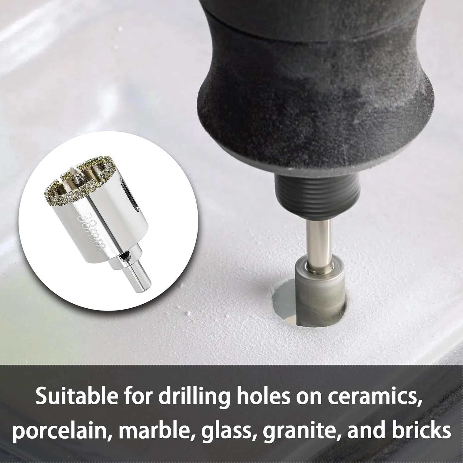 16 مللي متر-120 مللي متر فتاحة الرخام الماس المغلفة هول المنشار مع موقف مثقاب الخشب للرخام الجرانيت بلاط الطوب السيراميك الحفر لتقوم بها بنفسك أداة #1