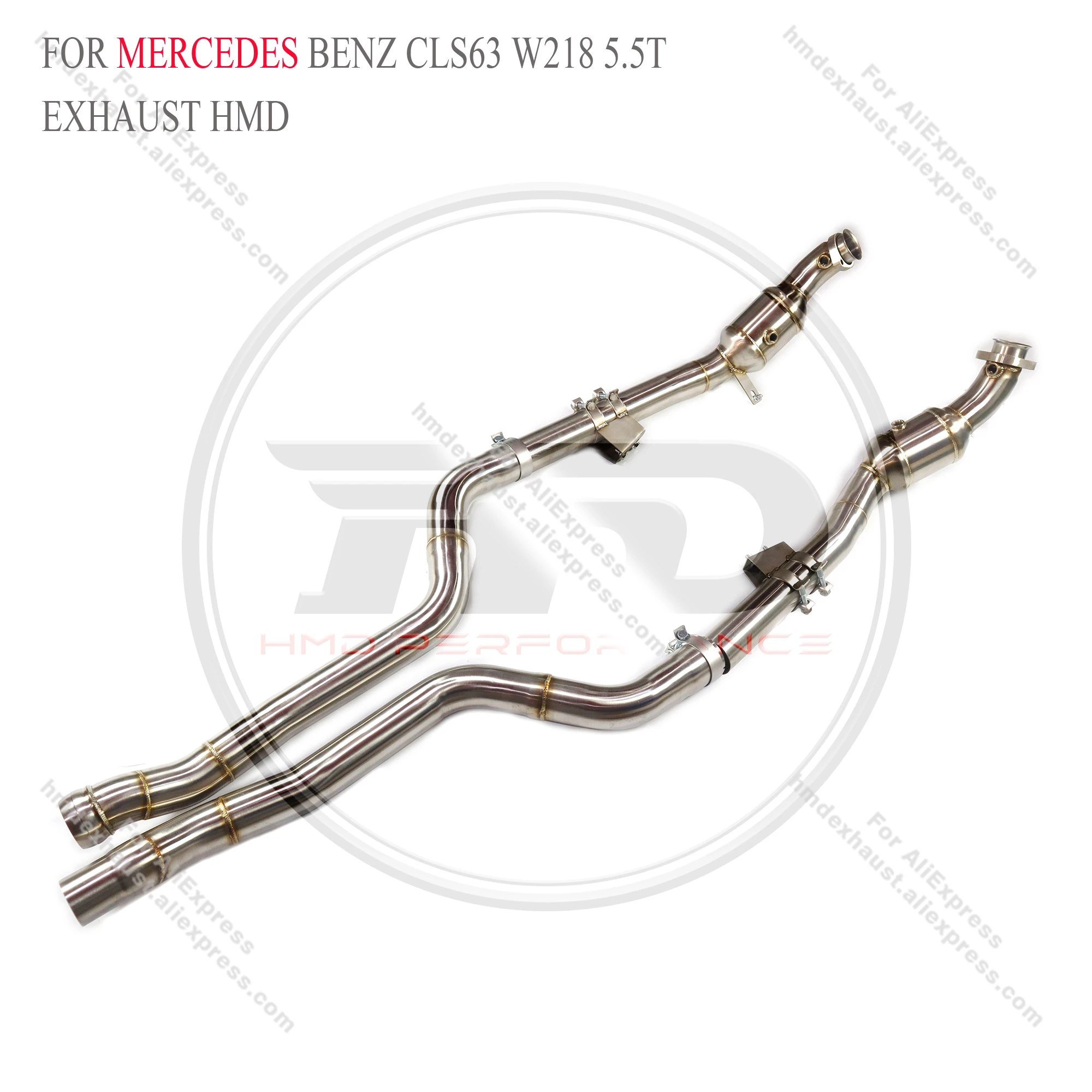 

downpipe for Mercedes Benz CLS63 W218 5.5T Without heat shield HMD Exhaust System Performance Quality certification