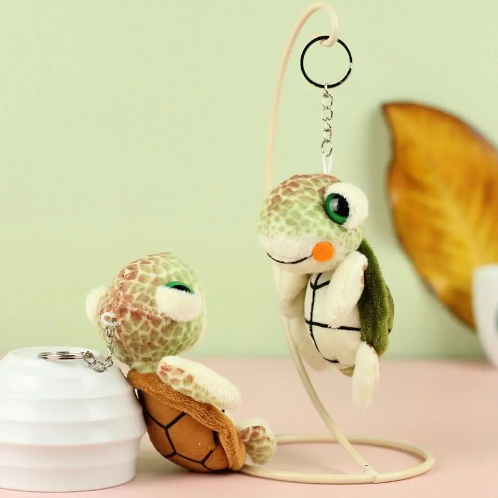 Rucksack Charme Schildkröte Schildkröte Plüsch-schlüsselanhänger Gefüllte Cartoon Anime Schildkröte Puppe Anhänger Kleine Weiche Plüsch Spielzeug Schlüsselring Kind Mädchen Junge