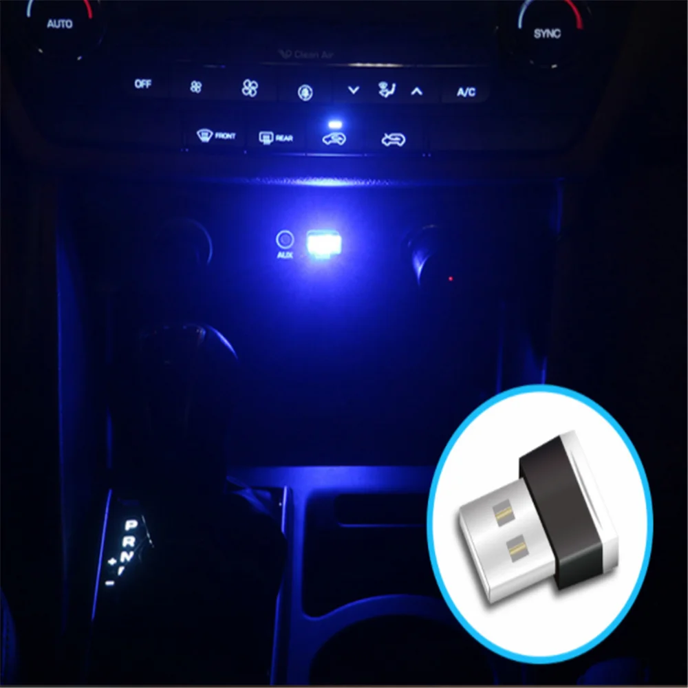 USB Car Accessories Ambient Light for Mitsubishi motors asx lancer 10 9 x outlander xl pajero sport 4 l200 carisma