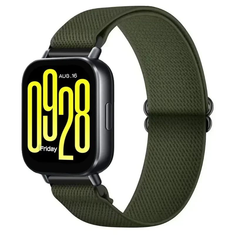 20mm 22mm Nylon Braided Strap For Redmi Watch 5 Lite-Active Adjustable Bracelet Wristband Oneplus Watch Lite 4 3 OPPO Watch S X3