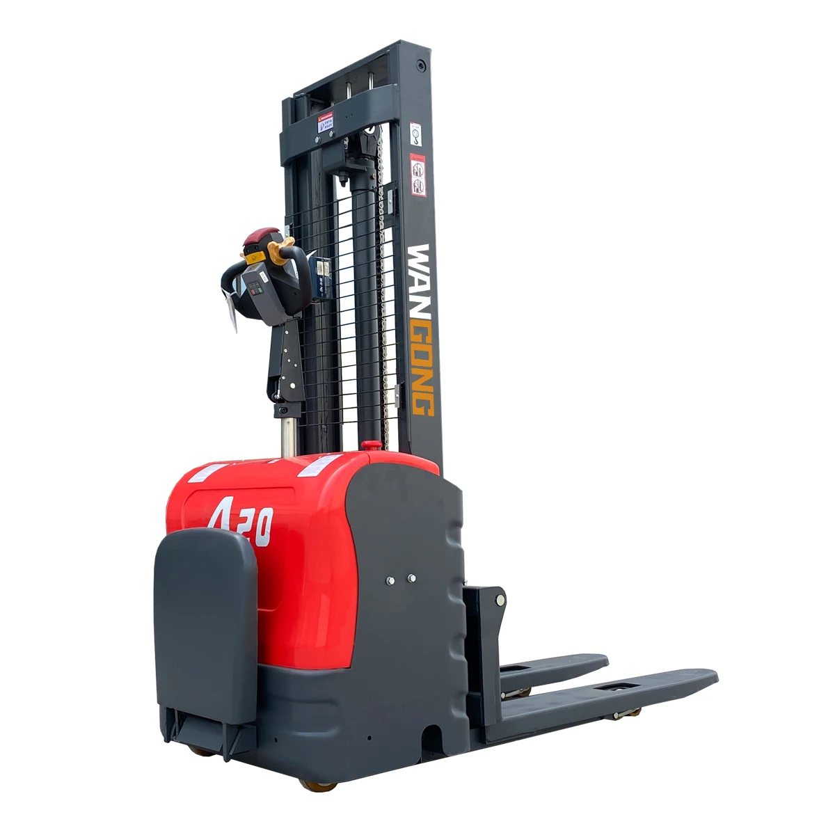 1.5t 2t stacker lift 5000mm vertical electric stacker 1500kg 4.5m lift portable stacker electric pallet