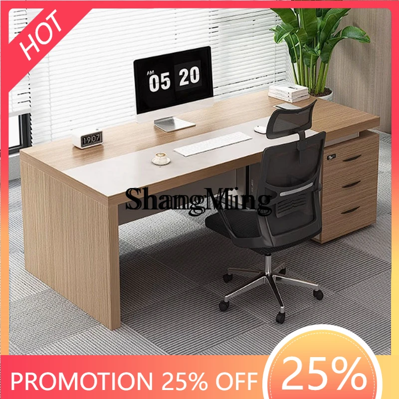 

FG good-looking new desk boss modern simple desk office furniture combination desk and chair