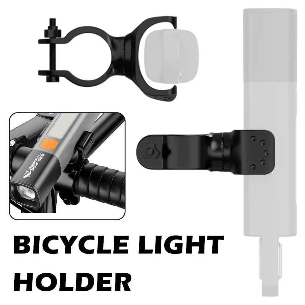 Bicycle Light Holder Bike Flashlight Mount Detachable Plastic Flashlight Fixture Bicycle Clip Secure Bracket Portable Car Clamp