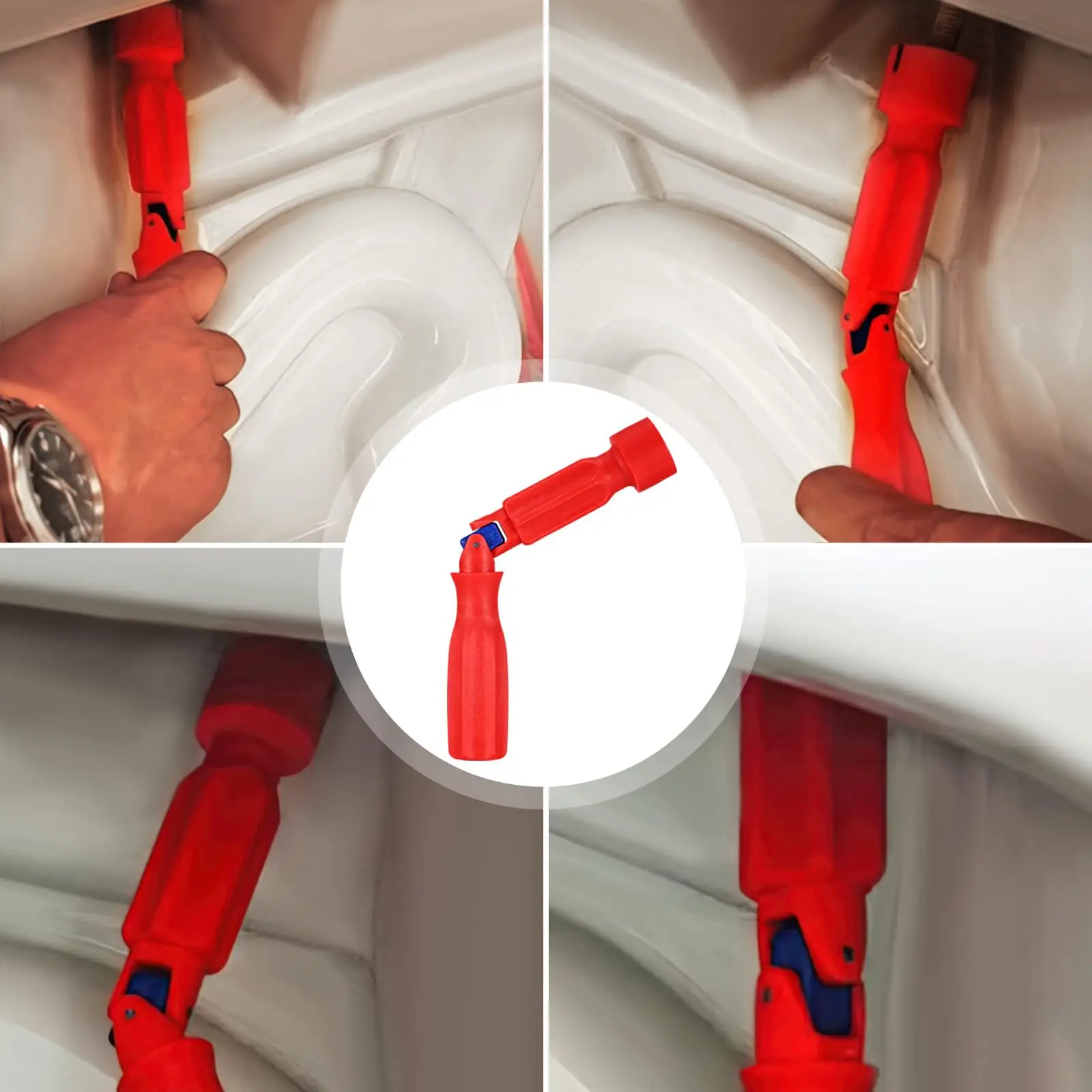 Nuovo strumento universale per la rimozione del sedile del WC da 17/13/10 mm - Chiave da bagno per installazione/rimozione rapida di bulloni e dadi del sedile del comò