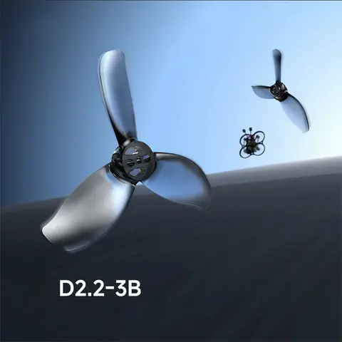 Gemfan Gray Color 1.5Inch D2.2 3-Blades CW CCW PC Propellers for BETAFPV Pavo20 Pro II HD FPV Drones